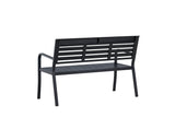Rost Tuinbankje - 125x 60cm - Zwart - Tuinbanken - Rebellenclub