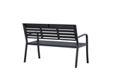 Rost Tuinbankje - 125x 60cm - Zwart - Tuinbanken - Rebellenclub