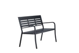 Rost Tuinbankje - 125x 60cm - Zwart - Tuinbanken - Rebellenclub