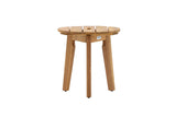 Salsa Buitenbijzettafel - ø40cm - Naturel Hout - Bijzettafels - Rebellenclub