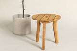 Salsa Buitenbijzettafel - ø40cm - Naturel Hout - Bijzettafels - Rebellenclub