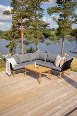 Salsa Hoekloungeset - Zwart - Loungesets - Rebellenclub