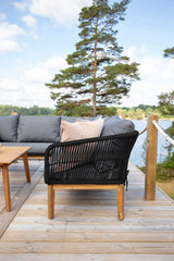 Salsa Hoekloungeset - Zwart - Loungesets - Rebellenclub