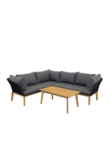 Salsa Hoekloungeset - Zwart - Loungesets - Rebellenclub