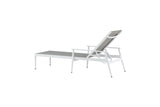 Solis Tuin Ligbed - Set van 2 - Wit - Ligstoelen - Rebellenclub