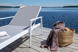 Solis Tuin Ligbed - Set van 2 - Wit - Ligstoelen - Rebellenclub