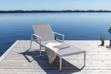 Solis Tuin Ligbed - Set van 2 - Wit - Ligstoelen - Rebellenclub