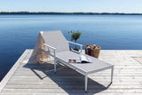 Solis Tuin Ligbed - Set van 2 - Wit - Ligstoelen - Rebellenclub