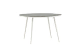 Solis Tuintafel - ø120cm - Wit Grijs - Ronde Eetkamertafels - Rebellenclub