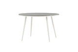 Solis Tuintafel - ø120cm - Wit Grijs - Ronde Eetkamertafels - Rebellenclub