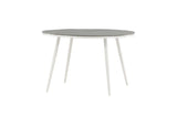 Solis Tuintafel - ø120cm - Wit Grijs - Ronde Eetkamertafels - Rebellenclub