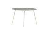 Solis Tuintafel - ø120cm - Wit Grijs - Ronde Eetkamertafels - Rebellenclub