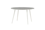 Solis Tuintafel - ø120cm - Wit Grijs - Ronde Eetkamertafels - Rebellenclub
