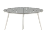 Solis Tuintafel - ø120cm - Wit Grijs - Ronde Eetkamertafels - Rebellenclub