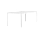 Solis Tuintafel - 205 x 90cm - Wit - Rechthoekige Eetkamertafels - Rebellenclub