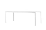 Solis Tuintafel - 205 x 90cm - Wit - Rechthoekige Eetkamertafels - Rebellenclub