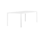 Solis Tuintafel - 205 x 90cm - Wit - Rechthoekige Eetkamertafels - Rebellenclub