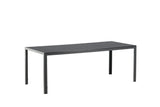 Solis Tuintafel - 205 x 90cm - Zwart - Rechthoekige Eetkamertafels - Rebellenclub