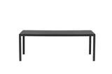 Solis Tuintafel - 205 x 90cm - Zwart - Rechthoekige Eetkamertafels - Rebellenclub
