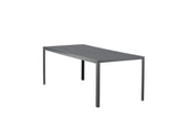 Solis Tuintafel - 205 x 90cm - Zwart - Rechthoekige Eetkamertafels - Rebellenclub