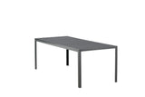 Solis Tuintafel - 205 x 90cm - Zwart - Rechthoekige Eetkamertafels - Rebellenclub