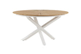 Tonga Tuintafel - ø140cm - Wit - Ronde Eetkamertafels - Rebellenclub