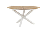 Tonga Tuintafel - ø140cm - Wit - Ronde Eetkamertafels - Rebellenclub