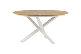 Tonga Tuintafel - ø140cm - Wit - Ronde Eetkamertafels - Rebellenclub