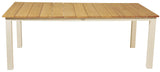 Tonga Tuintafel - 210 x 100cm - Wit - Rechthoekige Eetkamertafels - Rebellenclub