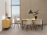 Tropea Eetkamerstoel - Set van 2 - Zand - - Rebellenclub
