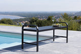 Troy Tuinbankje - 125 x 42cm - Zwart - Tuinbanken - Rebellenclub