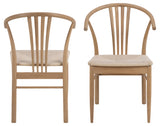 Urbino Eetkamerstoel - Set van 2 - Naturel eikenhout - Eetkamerstoelen - Rebellenclub