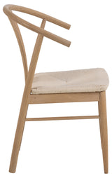 Urbino Eetkamerstoel - Set van 2 - Naturel eikenhout - Eetkamerstoelen - Rebellenclub