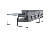 Zeno Hoekloungeset - Grijs - Loungesets - Rebellenclub