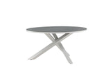 Zinia Tuintafel - ø140cm - Grijs - Ronde Eetkamertafels - Rebellenclub