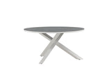 Zinia Tuintafel - ø140cm - Grijs - Ronde Eetkamertafels - Rebellenclub