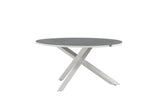 Zinia Tuintafel - ø140cm - Grijs - Ronde Eetkamertafels - Rebellenclub