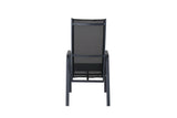 Zinia Verstelbare Tuinstoel - Set van 2 - Zwart - Tuinstoelen - Rebellenclub
