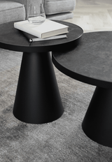 Salontafel Leeds Rond S Ø45 cm - Zwart Keramiek - Salontafels - Rebellenclub