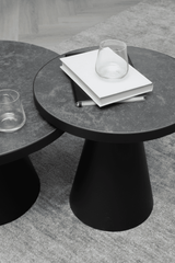 Salontafel Leeds Rond M Ø65 cm - Zwart Keramiek - Salontafels - Rebellenclub