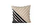 Napa Kussenhoes 45x45cm - Zwart/Wit - Kussens - Rebellenclub