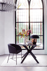 Glasgow Eetkamertafel Rond Ø105cm - Zwart - Rebellenclub