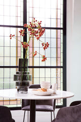 Carrara Eetkamertafel Rond Ø110cm - Zwarte poot - Rebellenclub