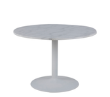 Carrara Eetkamertafel Rond Ø110cm - Witte poot - Rebellenclub