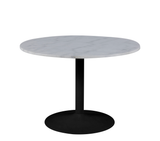 Carrara Eetkamertafel Rond Ø110cm - Zwarte poot - Rebellenclub