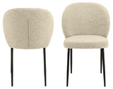 Eetkamerstoel Bodo - Set van 2 - Creme - Eetkamerstoelen - Rebellenclub