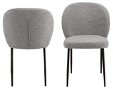 Eetkamerstoel Bodo - Set van 2 - Grijs - Eetkamerstoelen - Rebellenclub