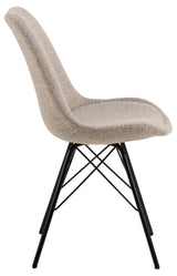 Eetkamerstoel Bradford Bouclé - Set van 2 - Beige - Eetkamerstoelen - Rebellenclub