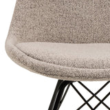 Eetkamerstoel Bradford Bouclé - Set van 2 - Beige - Eetkamerstoelen - Rebellenclub
