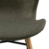 Eetkamerstoel Pescara - Set van 2 - Khaki met houten poten -  - Rebellenclub